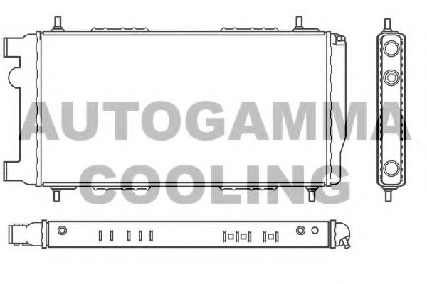 100073 AUTOGAMMA Radiator, engine cooling