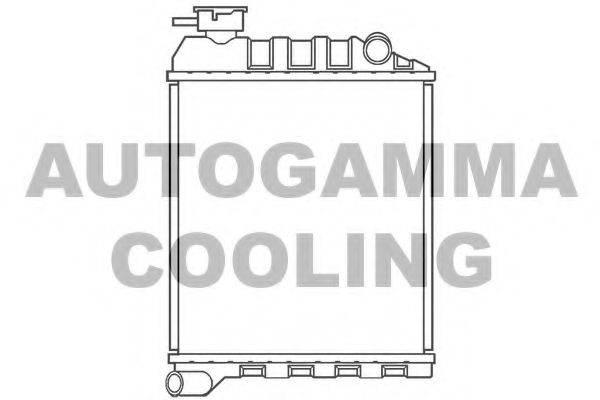 100075 AUTOGAMMA Radiator, engine cooling