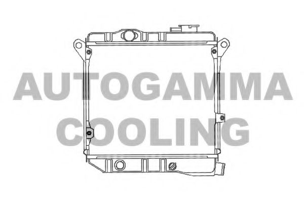 100076 AUTOGAMMA Radiator, engine cooling