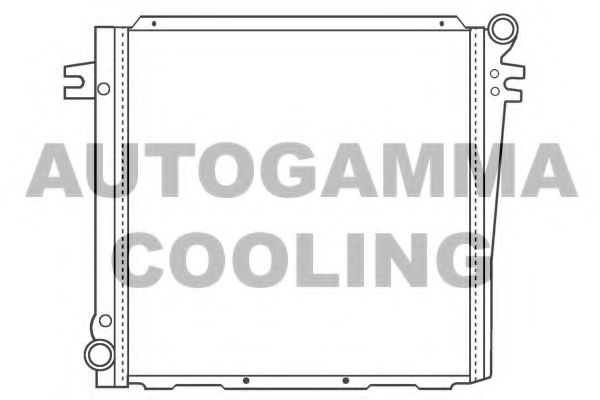 100118 AUTOGAMMA Condenser, air conditioning