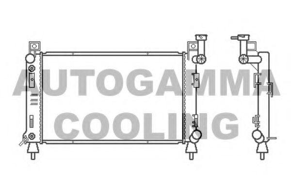 100141 AUTOGAMMA Radiator, engine cooling