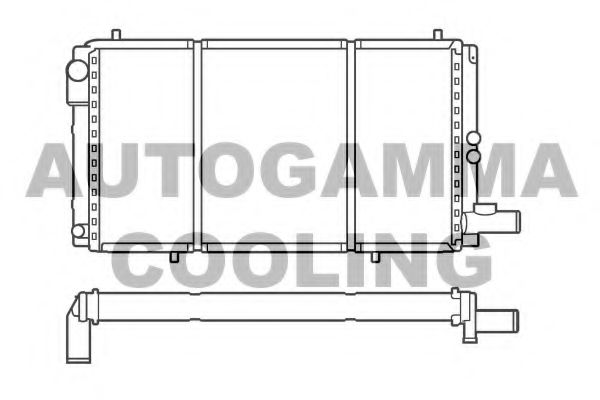 100165 AUTOGAMMA Air Conditioning Condenser, air conditioning