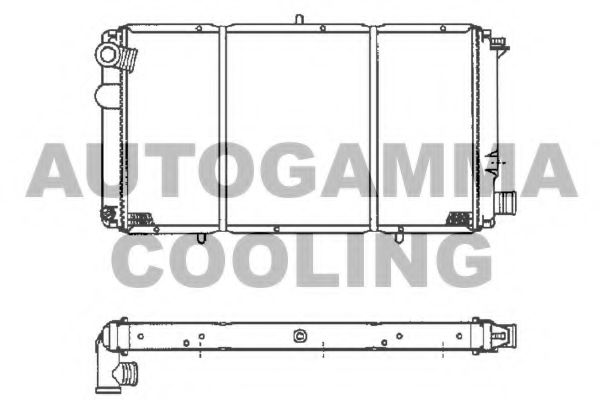 100170 AUTOGAMMA Air Conditioning Condenser, air conditioning