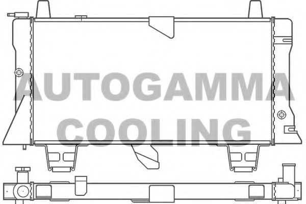 100179 AUTOGAMMA Radiator, engine cooling