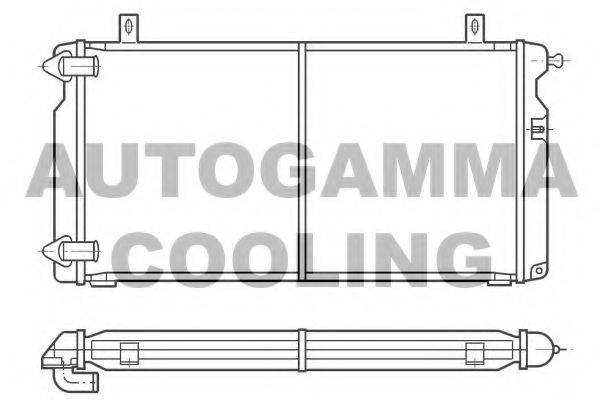 100183 AUTOGAMMA Air Conditioning Condenser, air conditioning
