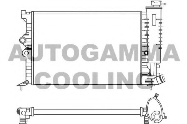 100203 AUTOGAMMA Condenser, air conditioning