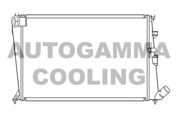 100204 AUTOGAMMA Radiator, engine cooling