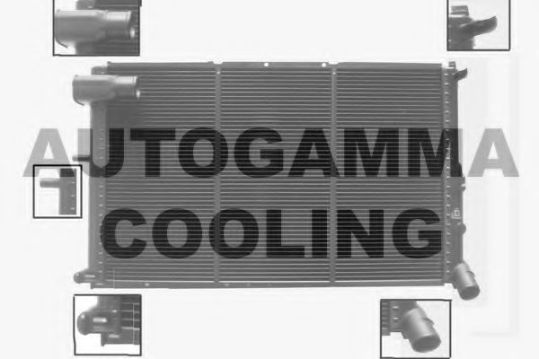 100222 AUTOGAMMA Condenser, air conditioning