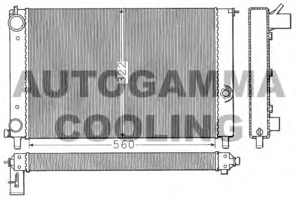 100251 AUTOGAMMA Condenser, air conditioning