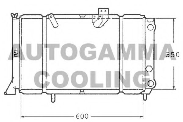 100305 AUTOGAMMA Radiator, engine cooling