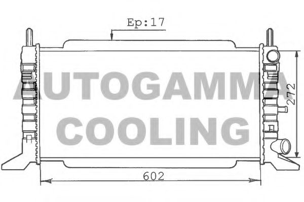 100339 AUTOGAMMA Condenser, air conditioning