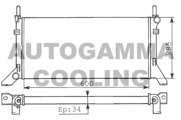 100340 AUTOGAMMA Exhaust System Exhaust System