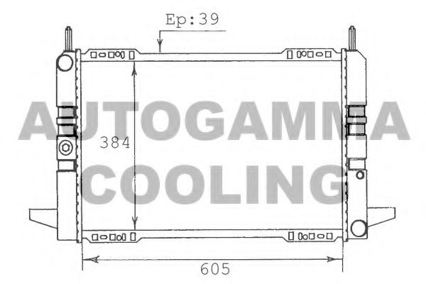 100363 AUTOGAMMA Condenser, air conditioning