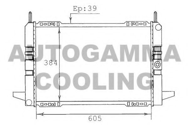 100367 AUTOGAMMA Air Conditioning Condenser, air conditioning