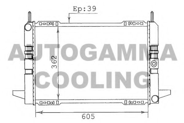 100375 AUTOGAMMA Condenser, air conditioning