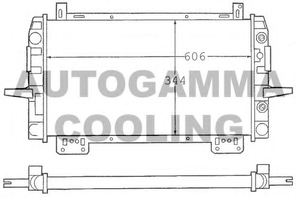 100379 AUTOGAMMA Condenser, air conditioning
