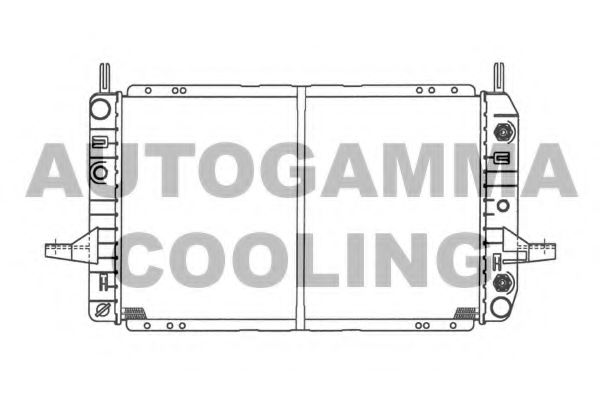 100380 AUTOGAMMA Radiator, engine cooling