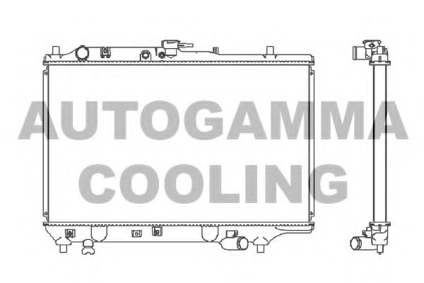 100490 AUTOGAMMA Air Conditioning Condenser, air conditioning
