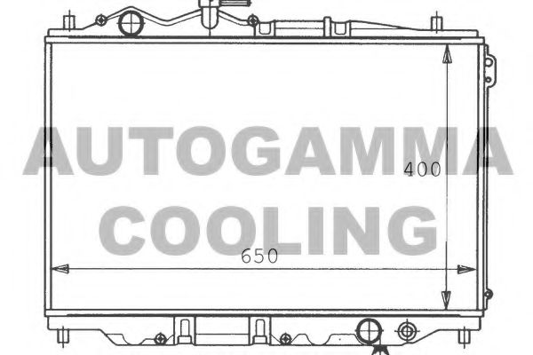 100498 AUTOGAMMA Cooling System Radiator, engine cooling