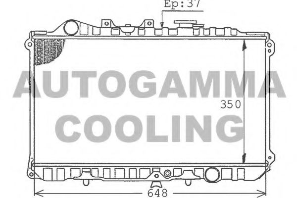 100505 AUTOGAMMA Radiator, engine cooling