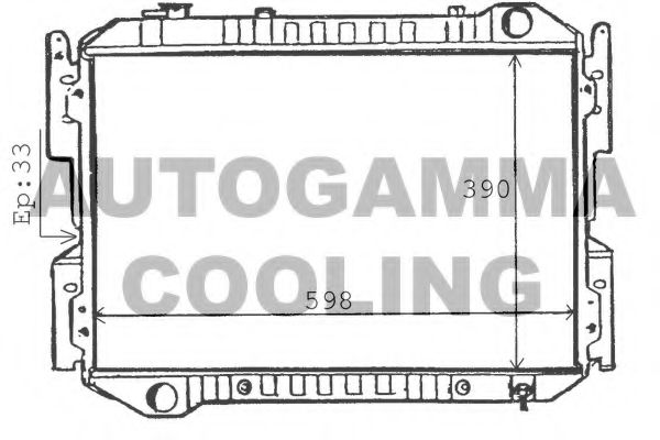 100510 AUTOGAMMA Radiator, engine cooling