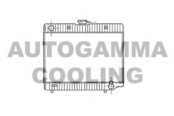 100534 AUTOGAMMA Радиатор, охлаждение двигателя