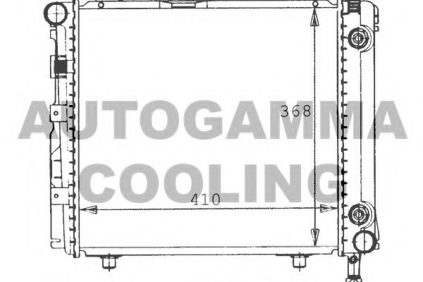 100542 AUTOGAMMA Radiator, engine cooling