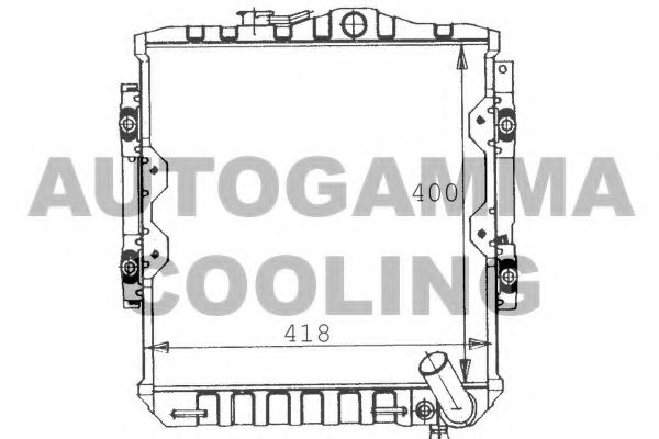 100570 AUTOGAMMA Cooling System Water Pump