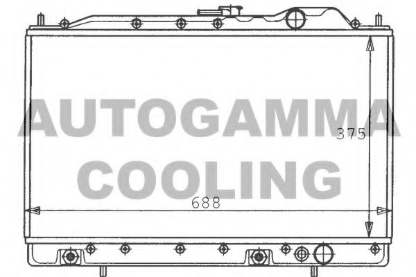100586 AUTOGAMMA Radiator, engine cooling
