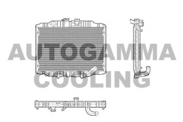 100590 AUTOGAMMA Radiator, engine cooling