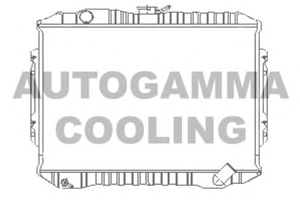100593 AUTOGAMMA Radiator, engine cooling