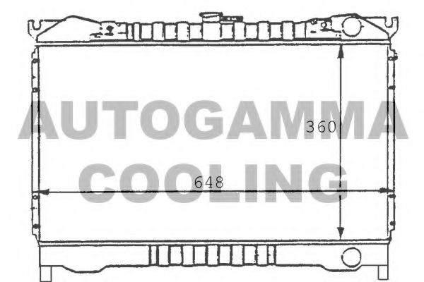 100603 AUTOGAMMA Radiator, engine cooling