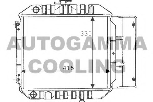 100616 AUTOGAMMA Radiator, engine cooling