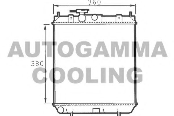 100627 AUTOGAMMA Cooling System Radiator, engine cooling