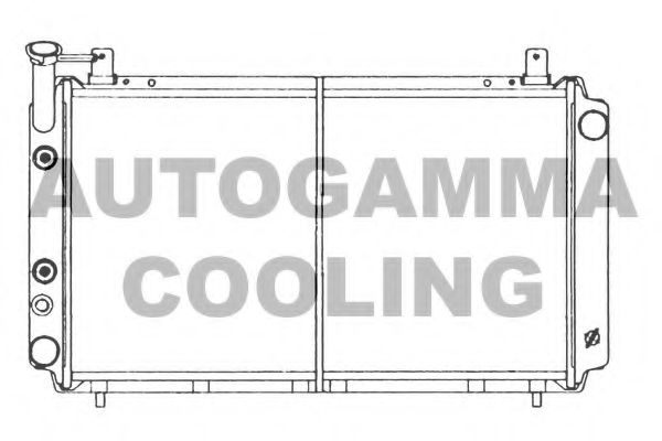 100640 AUTOGAMMA Radiator, engine cooling
