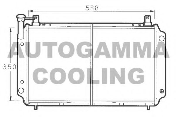 100644 AUTOGAMMA Radiator, engine cooling