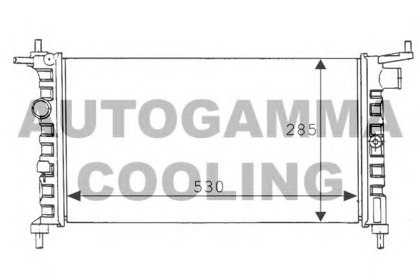 100674 AUTOGAMMA Radiator, engine cooling