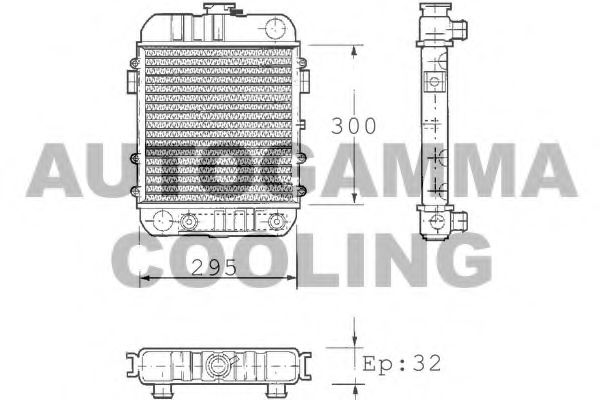 100681 AUTOGAMMA Radiator, engine cooling