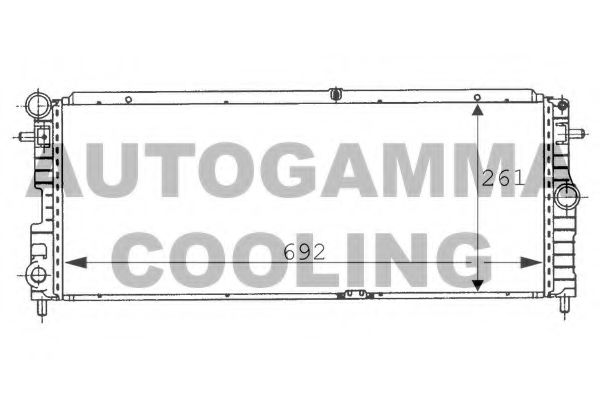 100708 AUTOGAMMA Air Conditioning Condenser, air conditioning