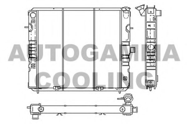 100721 AUTOGAMMA Cooling System Gasket, coolant flange