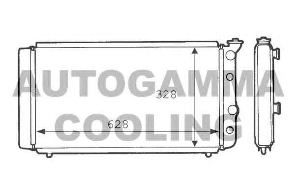 100843 AUTOGAMMA Radiator, engine cooling