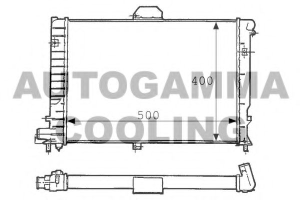 100941 AUTOGAMMA Radiator, engine cooling
