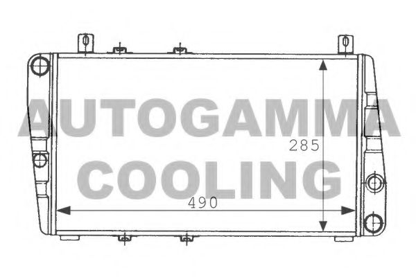 100967 AUTOGAMMA Radiator, engine cooling