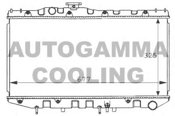 100990 AUTOGAMMA Radiator, engine cooling