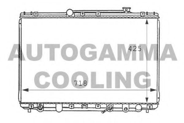 100992 AUTOGAMMA Radiator, engine cooling