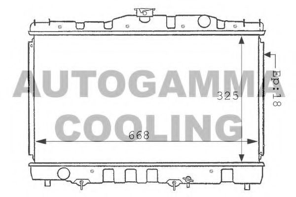 100996 AUTOGAMMA Radiator, engine cooling