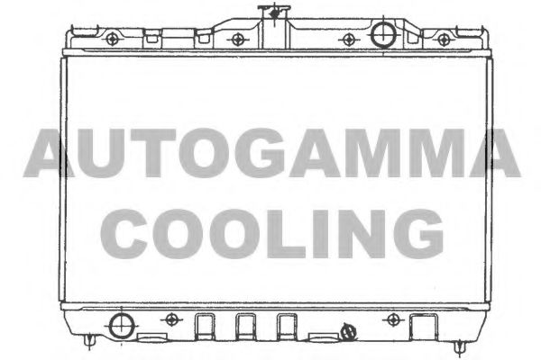 101001 AUTOGAMMA Radiator, engine cooling