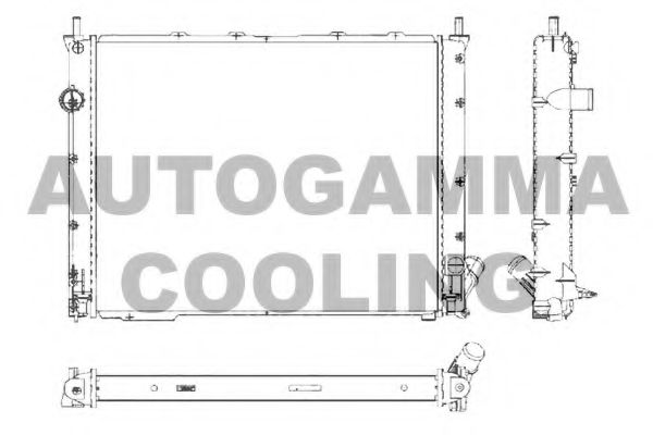 101182 AUTOGAMMA Cooling System Radiator, engine cooling