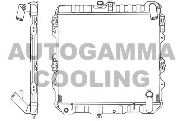 101216 AUTOGAMMA Radiator, engine cooling