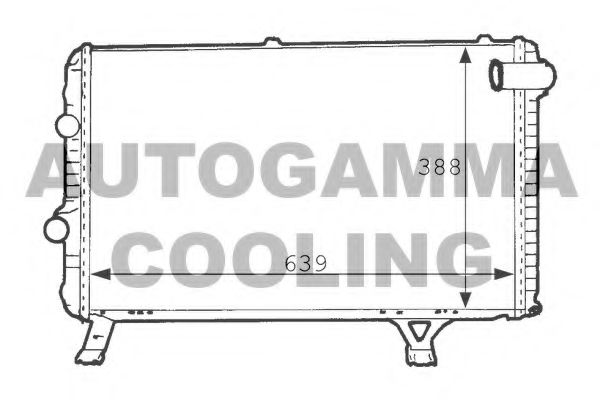 101235 AUTOGAMMA Радиатор, охлаждение двигателя